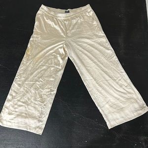 These are Express wide leg silky pants. Wear them to work or a night out.